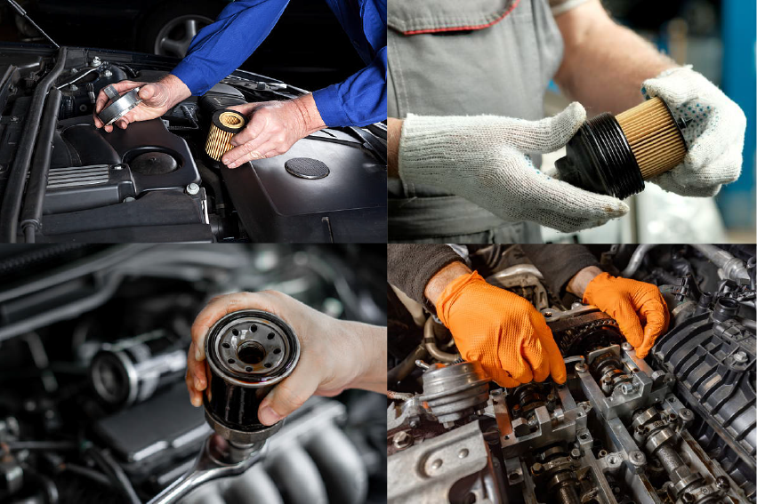 collage of various industries fleetguard supports